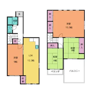 愛知県瀬戸市八幡台9【一戸建】の間取り