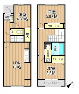 埼玉県さいたま市西区大字宝来【一戸建】の間取り