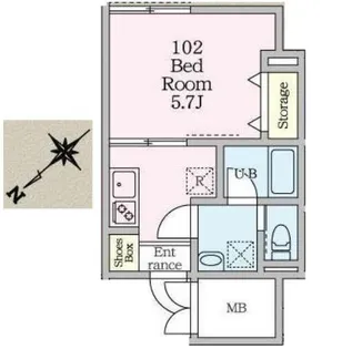 ウィステリア菊名【1階】の間取り