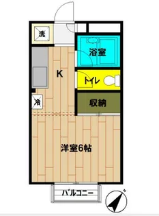 HOMEYハイツ【2階】の間取り