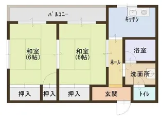 エイトビル弁天町【3階】の間取り
