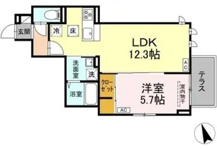 Asset-Court調布ヶ丘【1階】の間取り