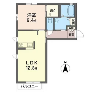 クラベール【1階】の間取り