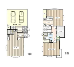 千葉県市川市柏井町2【一戸建】の間取り