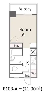 フジマンション末広(E-103)【2階】の間取り