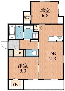SERPIENTE【3階】の間取り