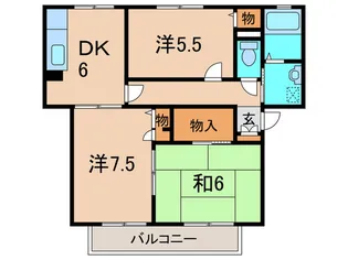 グランシ-ドM【1階】の間取り