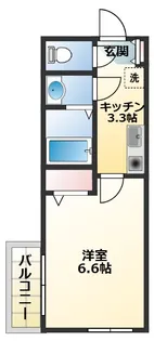 フラット・ミタニ【2階】の間取り