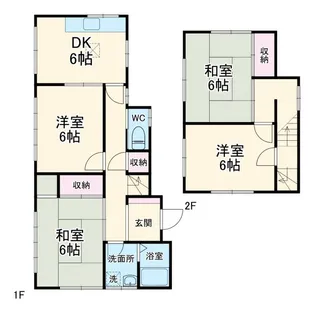 神奈川県厚木市毛利台1【一戸建】の間取り
