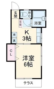コーポ並木【2階】の間取り