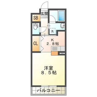 ハイトピア四日市【5階】の間取り