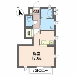 シャーメゾン笹森【1階】の間取り