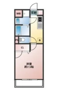 ペルシーモ【1階】の間取り