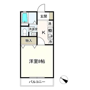 ボワ・フルールA【2階】の間取り