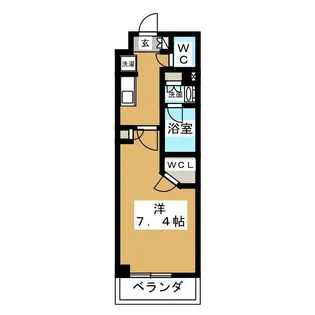 レジディア新御徒町II【6階】の間取り