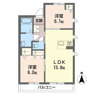 フロントマーレ【1階】の間取り