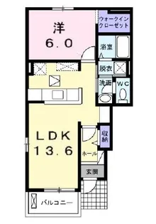 プリエール壱 A【1階】の間取り