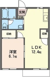 ラ・ジュネメゾン【1階】の間取り