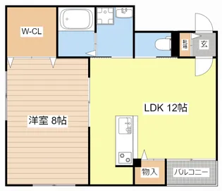 カルフールVIII【1階】の間取り