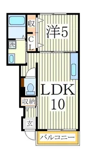 ブルックヒルズIII【1階】の間取り