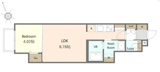 (仮称)二軒茶屋アパート【1階】の間取り