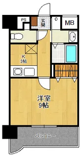Sunny Court Meiwa【3階】の間取り