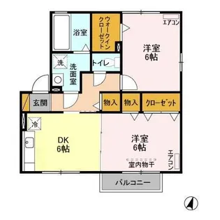 ブルーノート【2階】の間取り