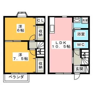 River Park C棟【2階】の間取り