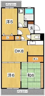 ビーハイブ【1階】の間取り