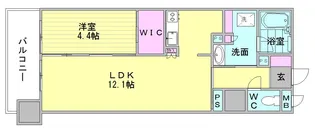 One Paseo【12階】の間取り