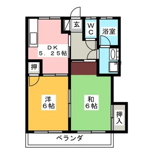 アサノコーポ【2階】の間取り