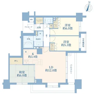 プラウド相模大野マークス【2階】の間取り