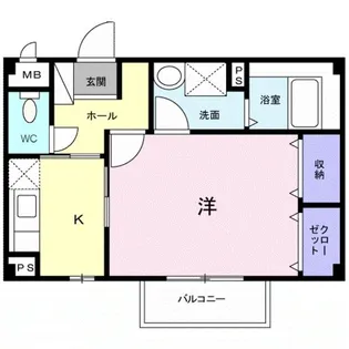 ラ・ポルト【2階】の間取り