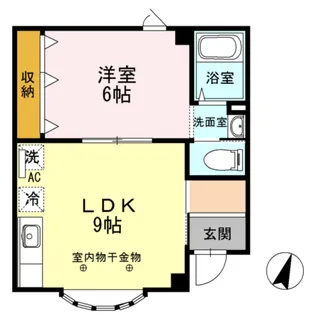 フォレスト楢山【1階】の間取り