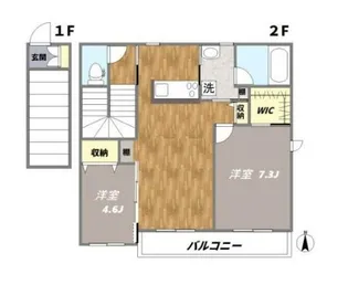 ミモザテラス【2階】の間取り