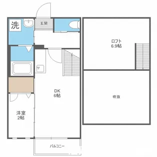 ビータス南福岡【1階】の間取り