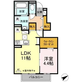 Green Park Cosmos【1階】の間取り