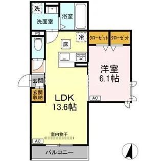 D-Hills子安III【1階】の間取り