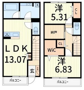 ディアコート新宿【2階】の間取り