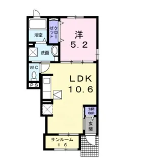 ウエストガーデンVII【1階】の間取り