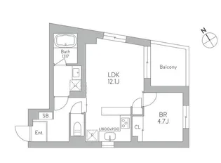 J.リヴェール武蔵小山West【3階】の間取り