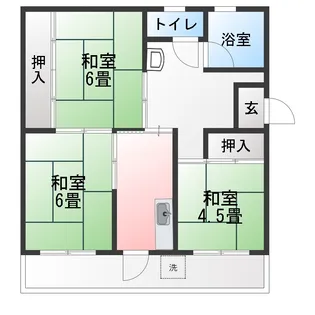 井田ハイツ【2階】の間取り
