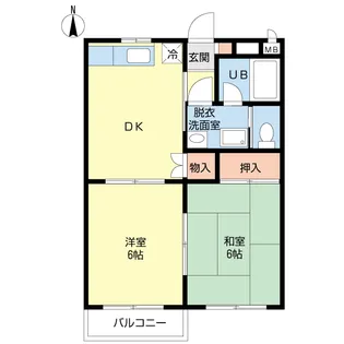 ミーティス【2階】の間取り