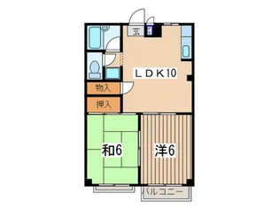 鴻和ハクエハイツ【2階】の間取り