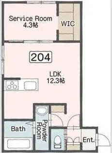 モナベルI【2階】の間取り