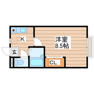 アーバンシティ幸町【2階】の間取り