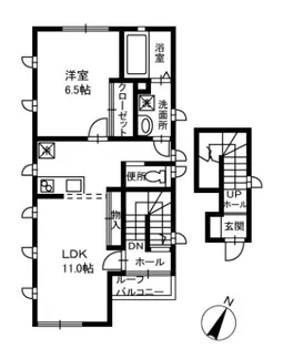 リスカムB【2階】の間取り