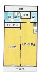 メゾンクレール【2階】の間取り