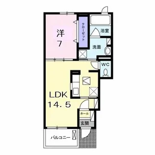シンシアリー【1階】の間取り