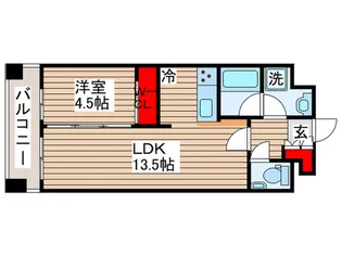 エスティメゾン銀座【6階】の間取り